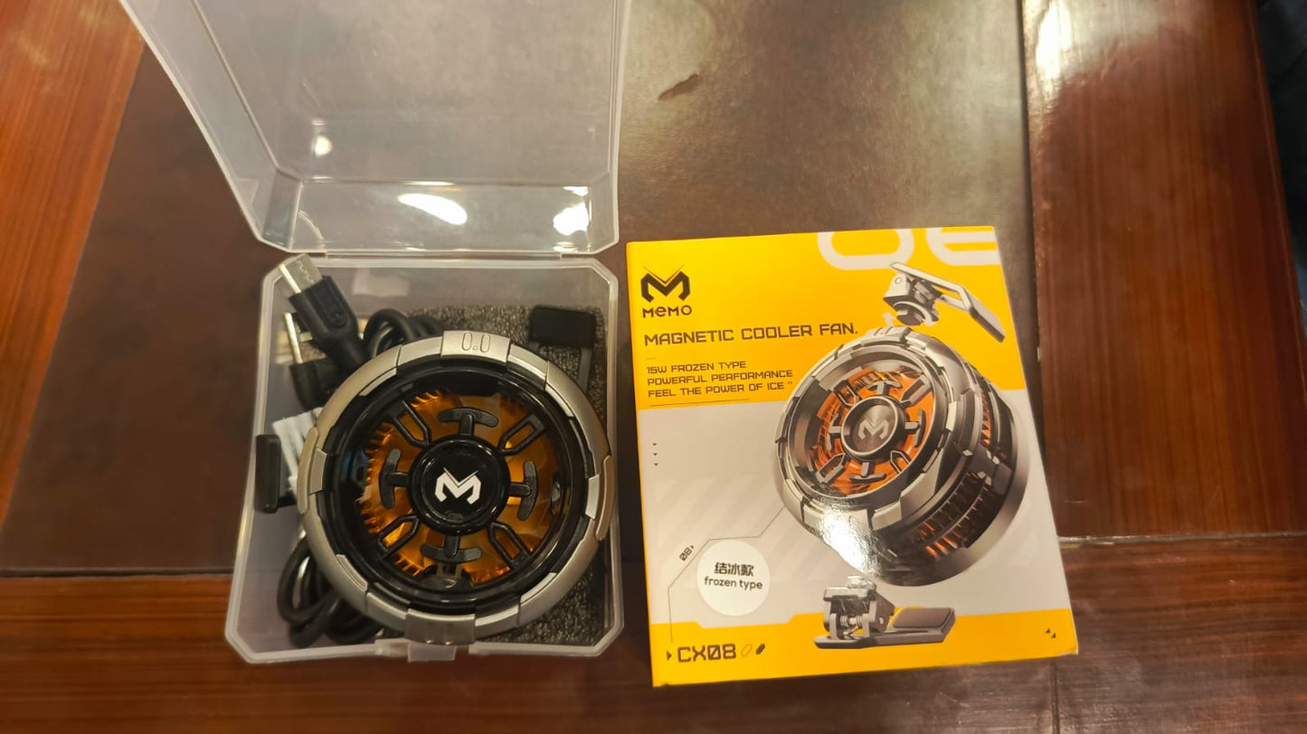 MEMO CX08 Pro 25W Phone Cooling Fan – Semiconductor Magnetic Mobile Cooler for Android & iPhone Gaming