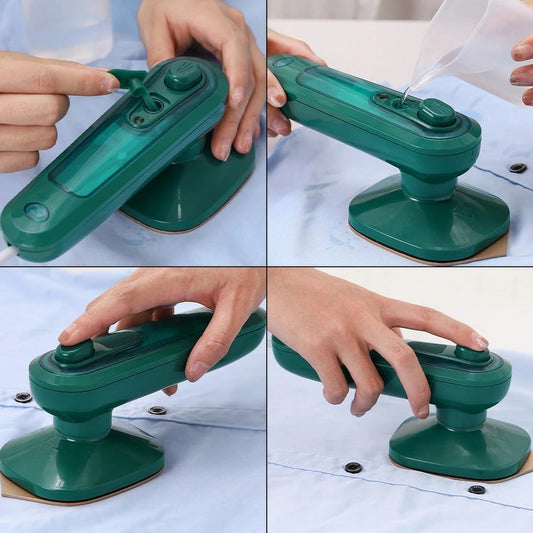 Portable Micro Steam Iron – Handheld Dry & Wet Garment Steamer for Travel & Home Clothes Care
