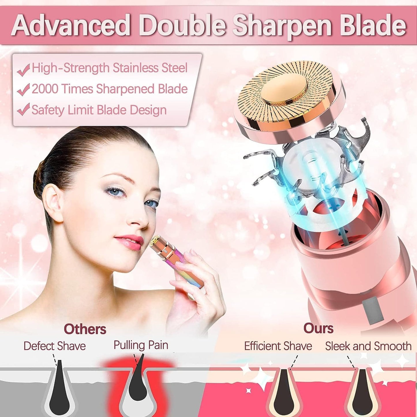 2-in-1 Eyebrow Trimmer & Facial Hair Remover