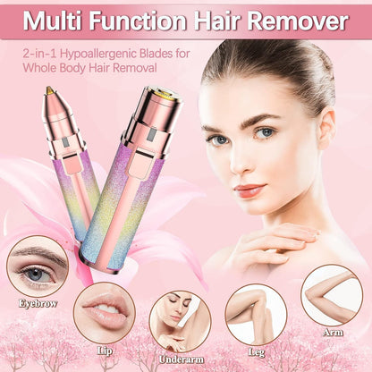 2-in-1 Eyebrow Trimmer & Facial Hair Remover