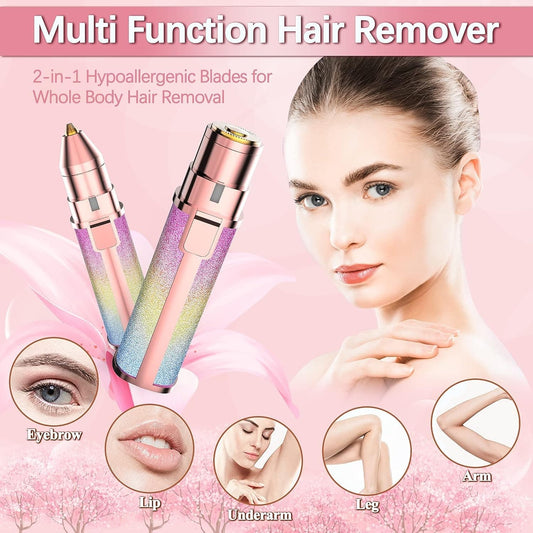 2-in-1 Eyebrow Trimmer & Facial Hair Remover