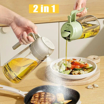 2-in-1 Oil Sprayer Bottle for Kitchen