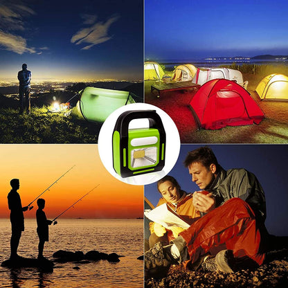 Solar Rechargeable 3-in-1 Emergency Light – Portable LED Work Lamp, Flashlight & Power Bank
