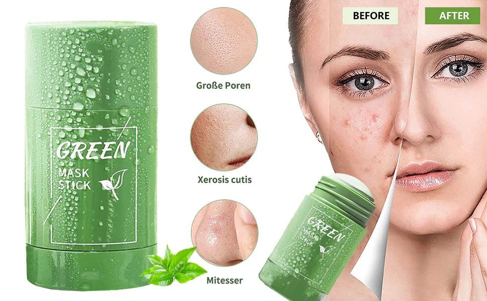 Magic Green Tea Stick Mask | Deep Cleansing, Oil Control & Blackhead Removal Mud Mask