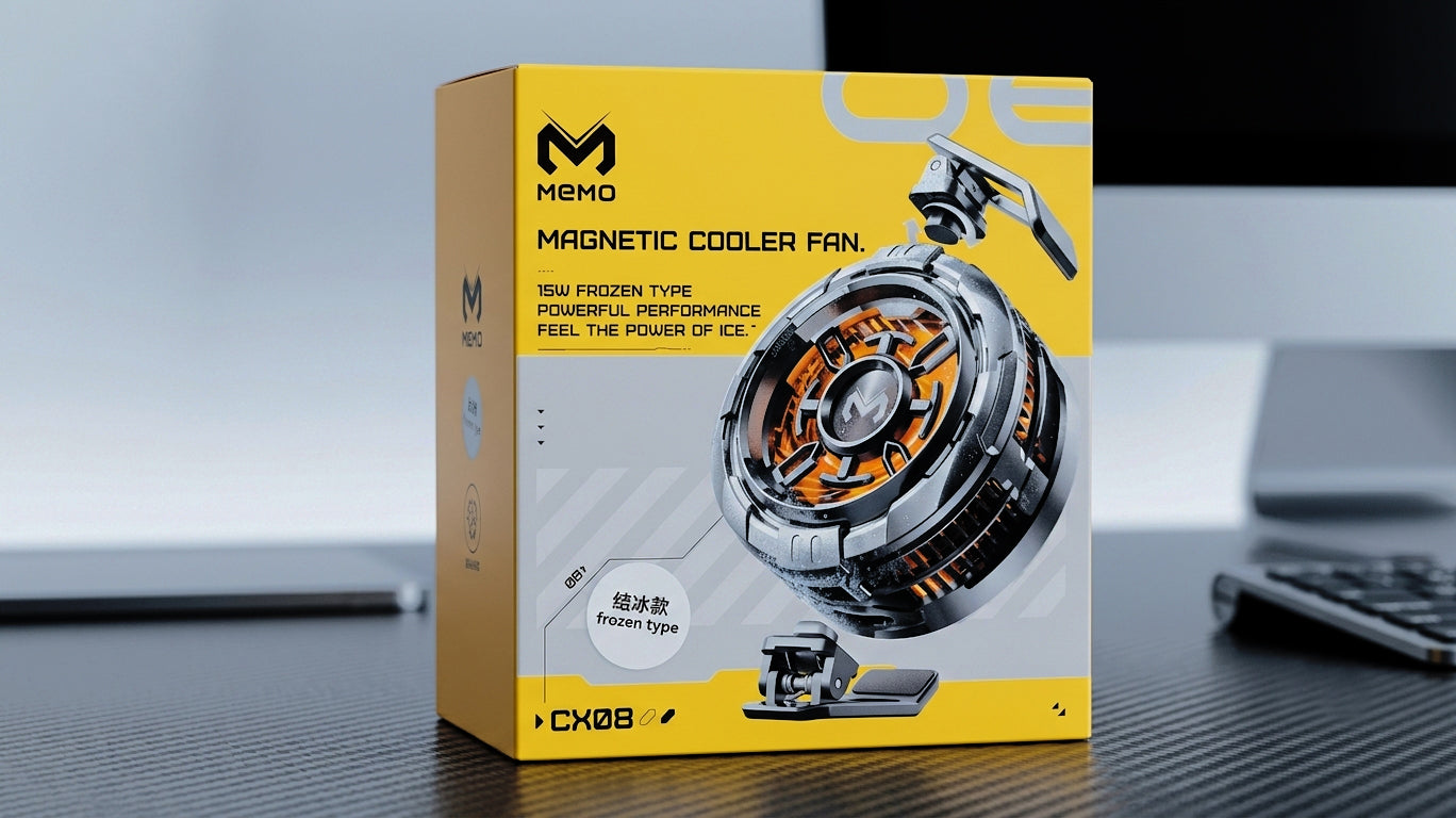 MEMO CX08 Pro 25W Phone Cooling Fan – Semiconductor Magnetic Mobile Cooler for Android & iPhone Gaming