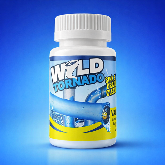 Wild Tornado Sink & Drain Cleaner Powder – Powerful Clog Remover for Kitchen, Bathroom & Pipe Cleaning