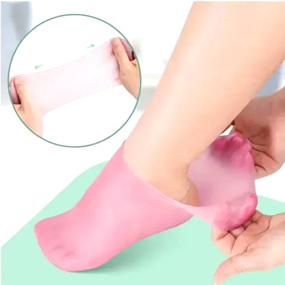 Silicone Moisturizing Heel Socks | Reusable Cracked Heel Repair & Dry Feet Care Socks