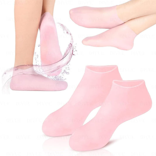 Silicone Moisturizing Heel Socks | Reusable Cracked Heel Repair & Dry Feet Care Socks