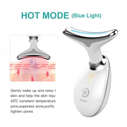 EMS Microcurrent Face &amp; Neck Lifting Massager with LED Ligh