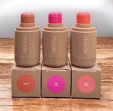 Rhode Cream Blush Stick Set of 3 | Hydrating Blendable Cheek & Lip Makeup Stick